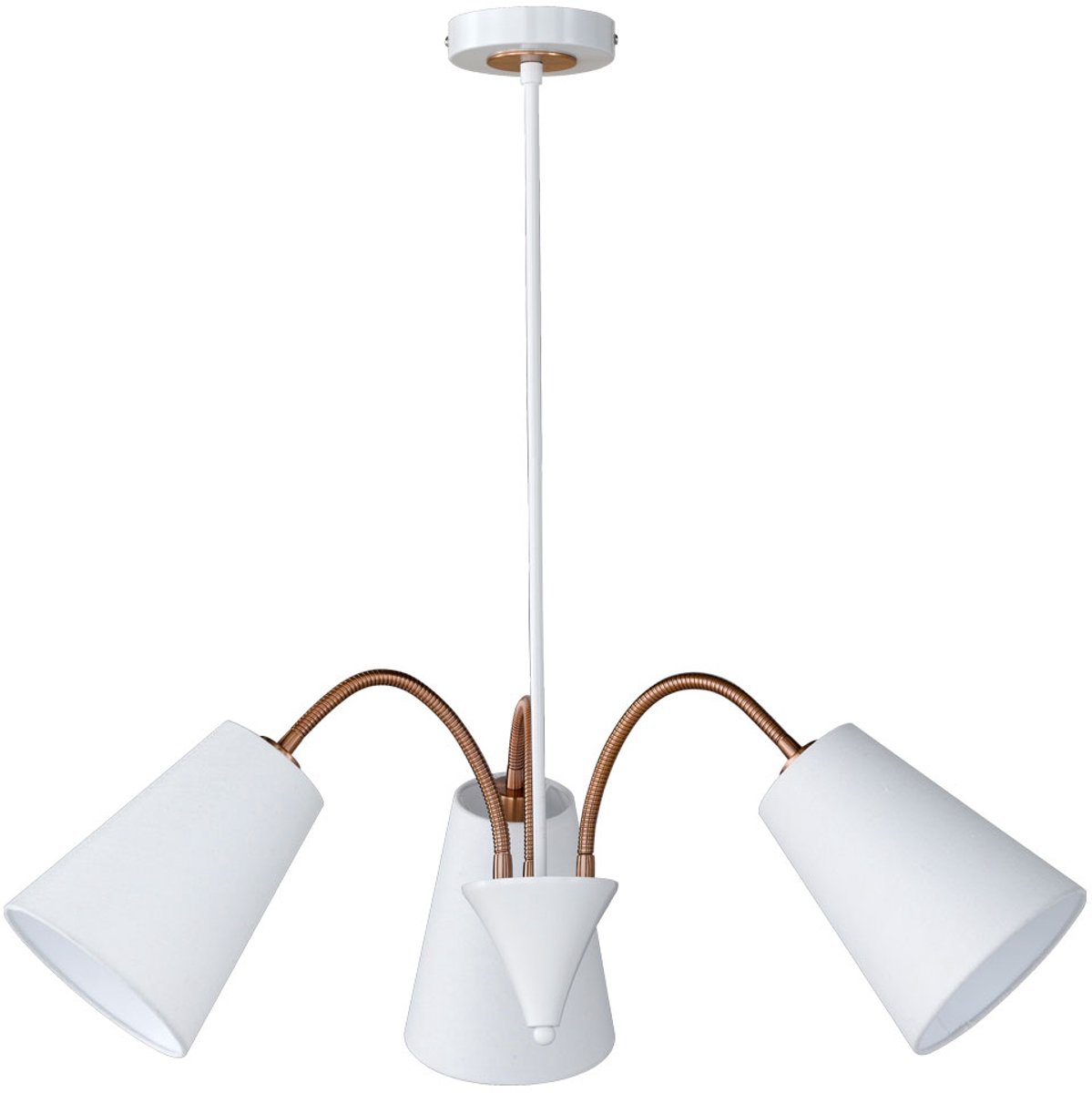 Hanglamp met flexibele stoffen lampenkappen HOPPER