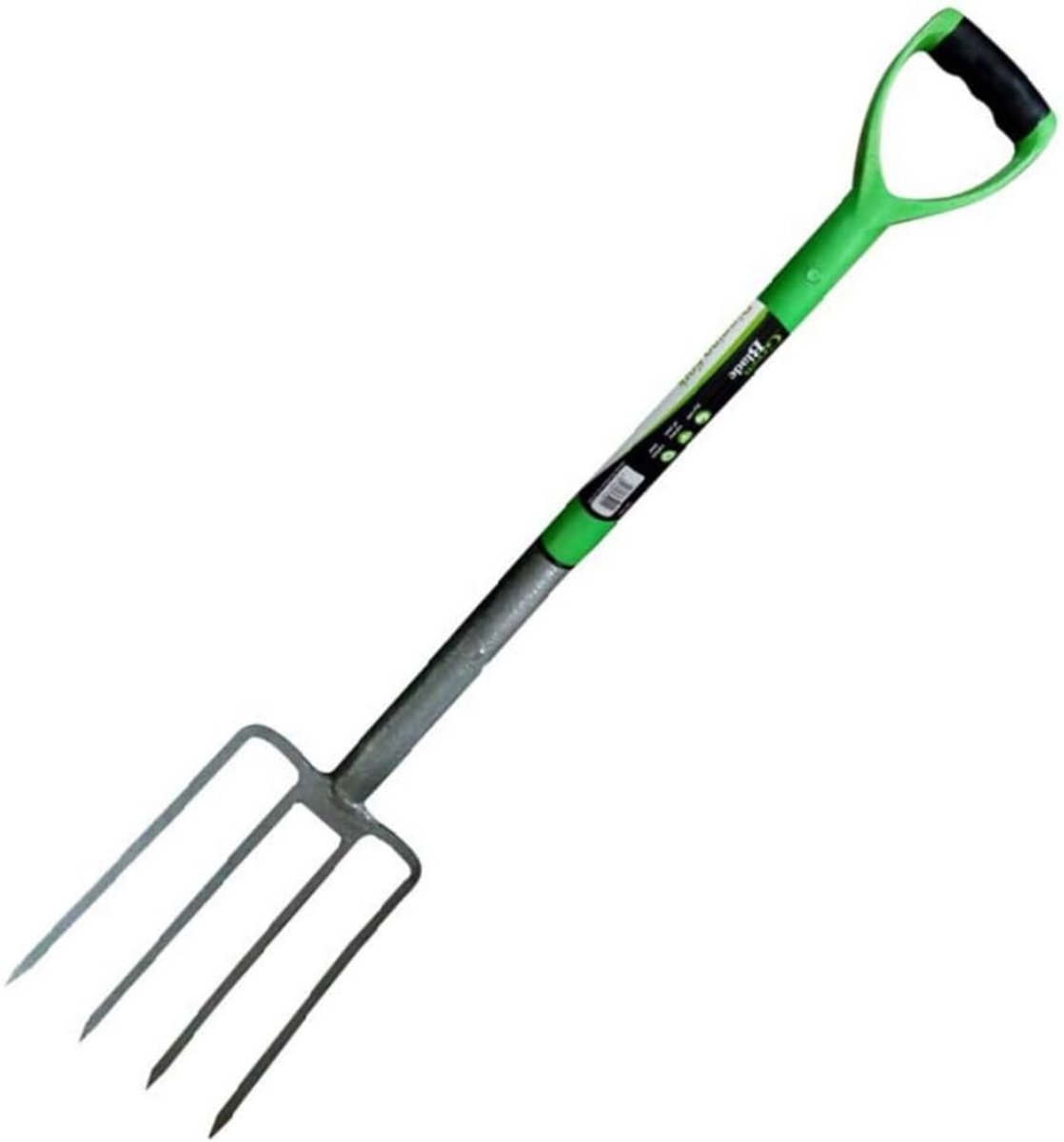Zyrex® Woelvork - Tuinwoeler - Spitvork - Groen - 20cm × 5cm × 95 cm