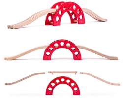 Woody Woody brug met rode boog 90828.
