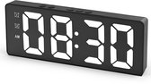 Lumivéra® - Digitale Wekker - Digitale Klok - Wekkers voor Kinderen & Volwassenen - Reiswekker - Slaapkamer - Led Wekkers Digitaal - Alarmklok - Zwart