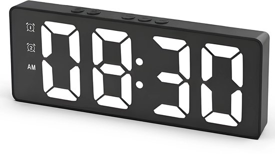 Lumivéra digitale wekker – led – reiswekker – zwart