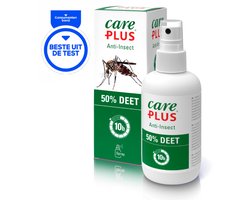 Omslag van Care Plus - deet 50% spray - 200ml - muggenspray - anti insect - insectenbeschermer