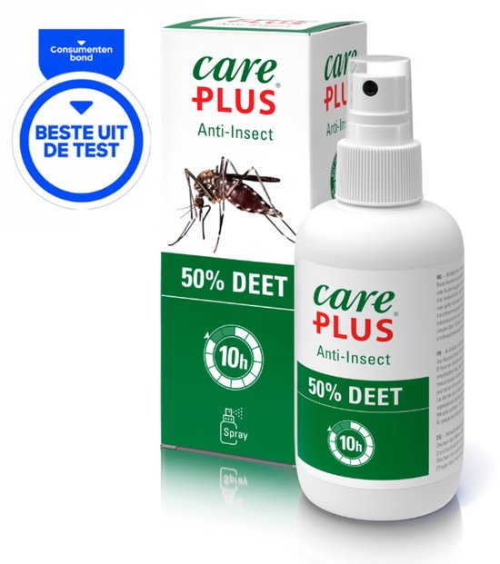 Care Plus - deet 50% spray - 200ml - muggenspray - anti insect - insectenbeschermer