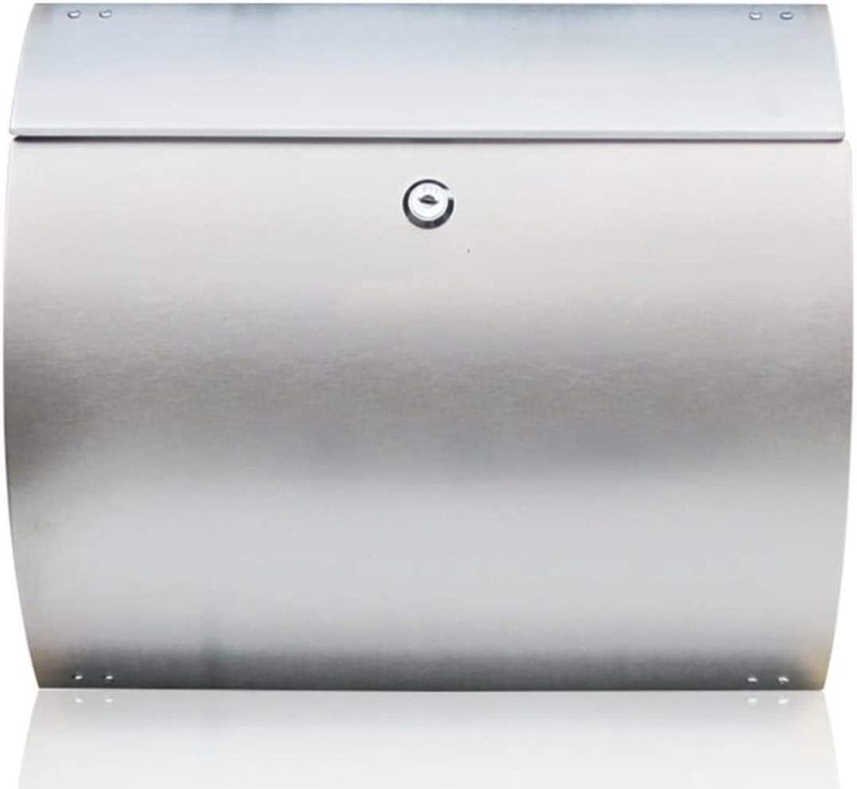 Brievenbus RVS - Postbus Wandmontage - Post Ontvangen - Grote Capaciteit - 37.5x32.5x10.5cm - Zilver
