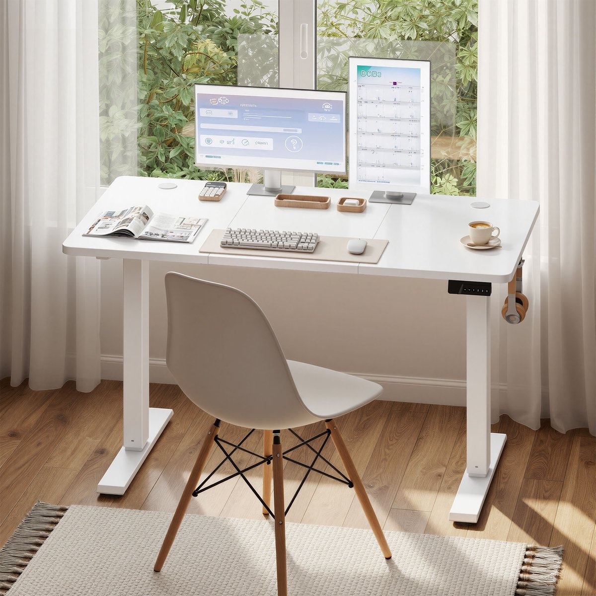 VASAGLE VASAGLE Zit-Sta Bureau - afbeelding 4