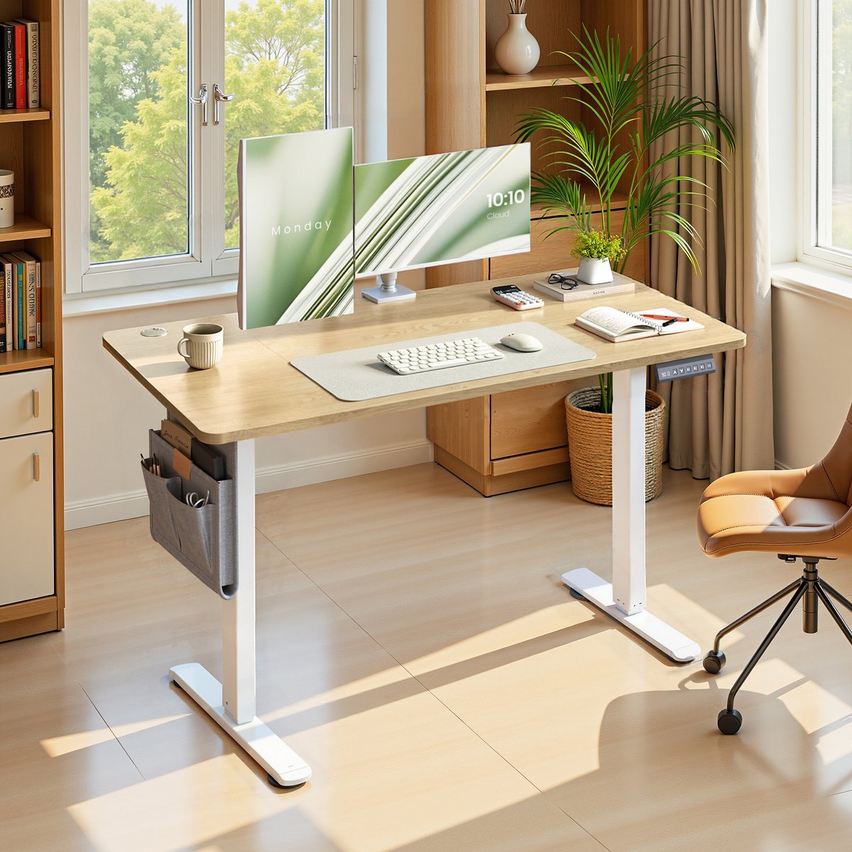 SONGMICS - In Hoogte Zit Sta Bureau thumbnail 4