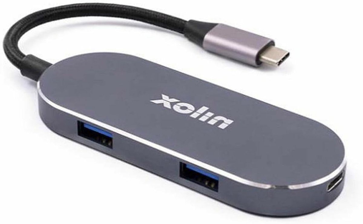 Docking Station - USB Hub Adapter - Extra Poorten - Aluminium Behuizing - Veelkleurig