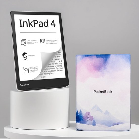 PocketBook InkPad 4 + Wintertime Flip Cover - Voordeelbundel - cover