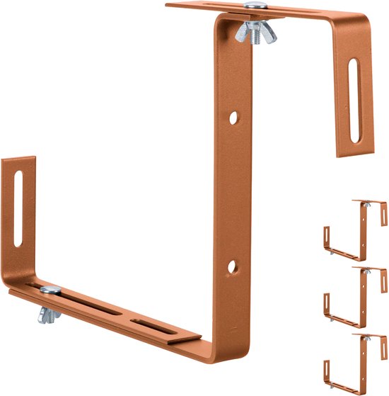 porte-jardinière - 4 pièces - brun clair