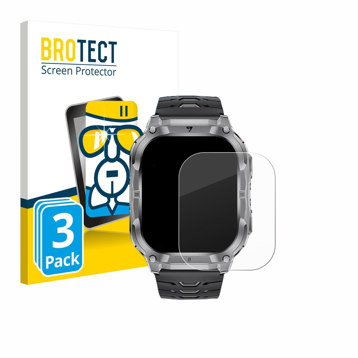 Screenprotector 3 Stuks voor LIGE EF22 2" Beschermglas transparant