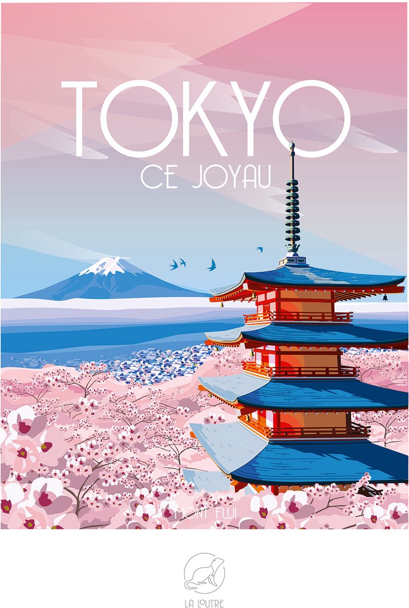 La Loutre puzzel Mont Fuji - 1000 stukjes - legpuzzel Japan.