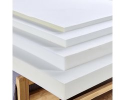 Schuimrubber Vulling - Vullingschuim Kussen - Meubels Stofferen - Hoge Dichtheid - 30x30cm tot 200x60cm - Wit
