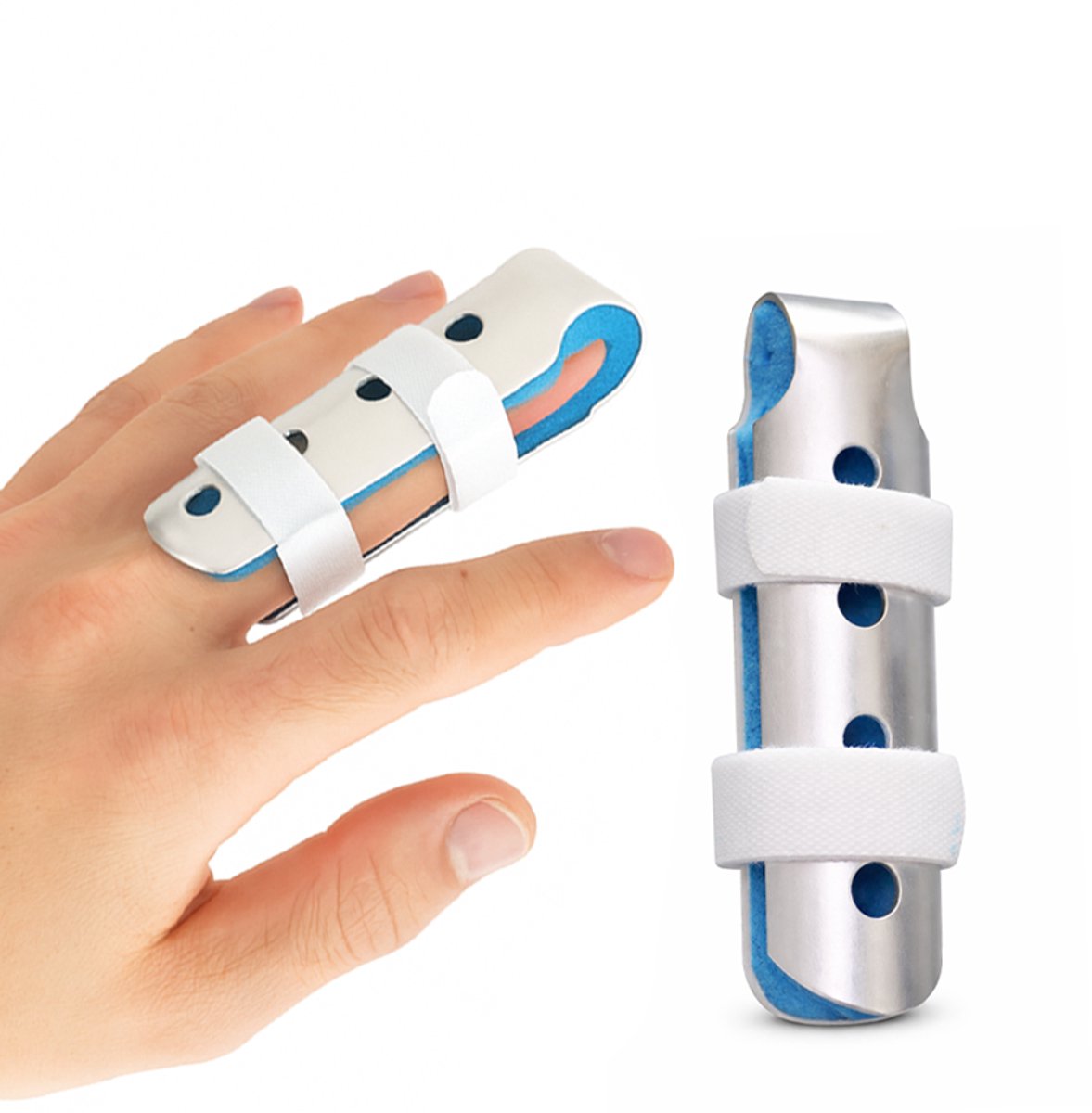 Aluminium Vingerspalk Maat L 9,5cm voor Triggerfinger Mallet Vingerspalk - Vingerbrace - Vingerspalken - Vinger Splint