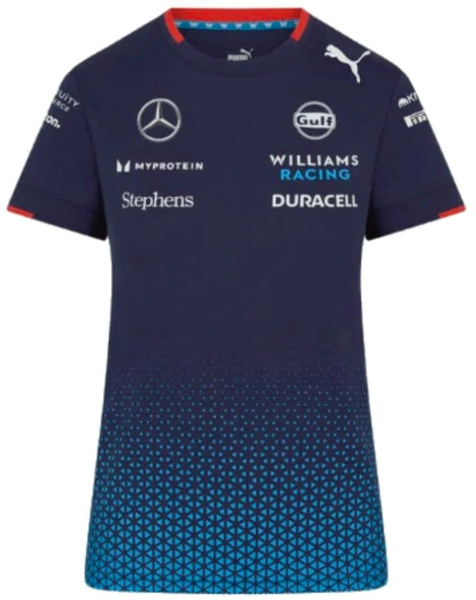 Williams F1 Team - Team T-Shirt - Navyblauw - Dames - Maat XS
