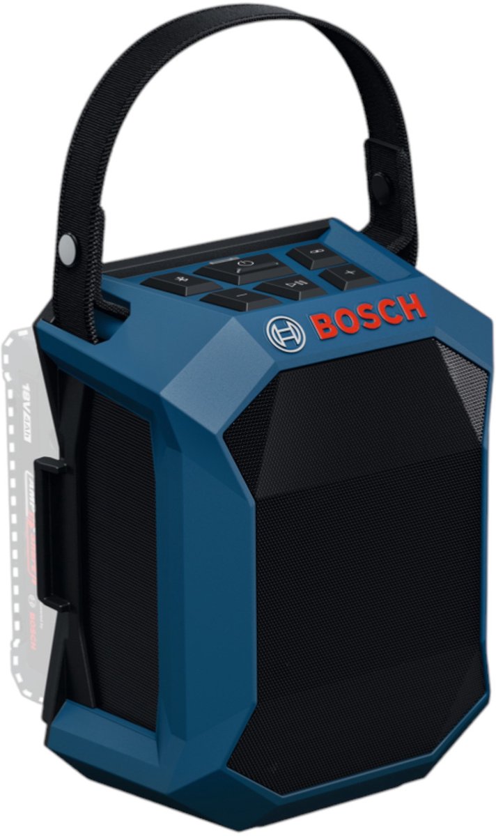 Bosch Professional GPB 18V-1 C Accu bluetooth speaker met accudeksel 18V Basic Body - 06014A7001