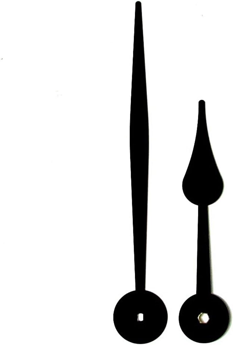 Klok Wijzers - Vervangende Wijzers - Klok Reparatie - Hoge Koppel Motor - 170mm Lengte - Zwart