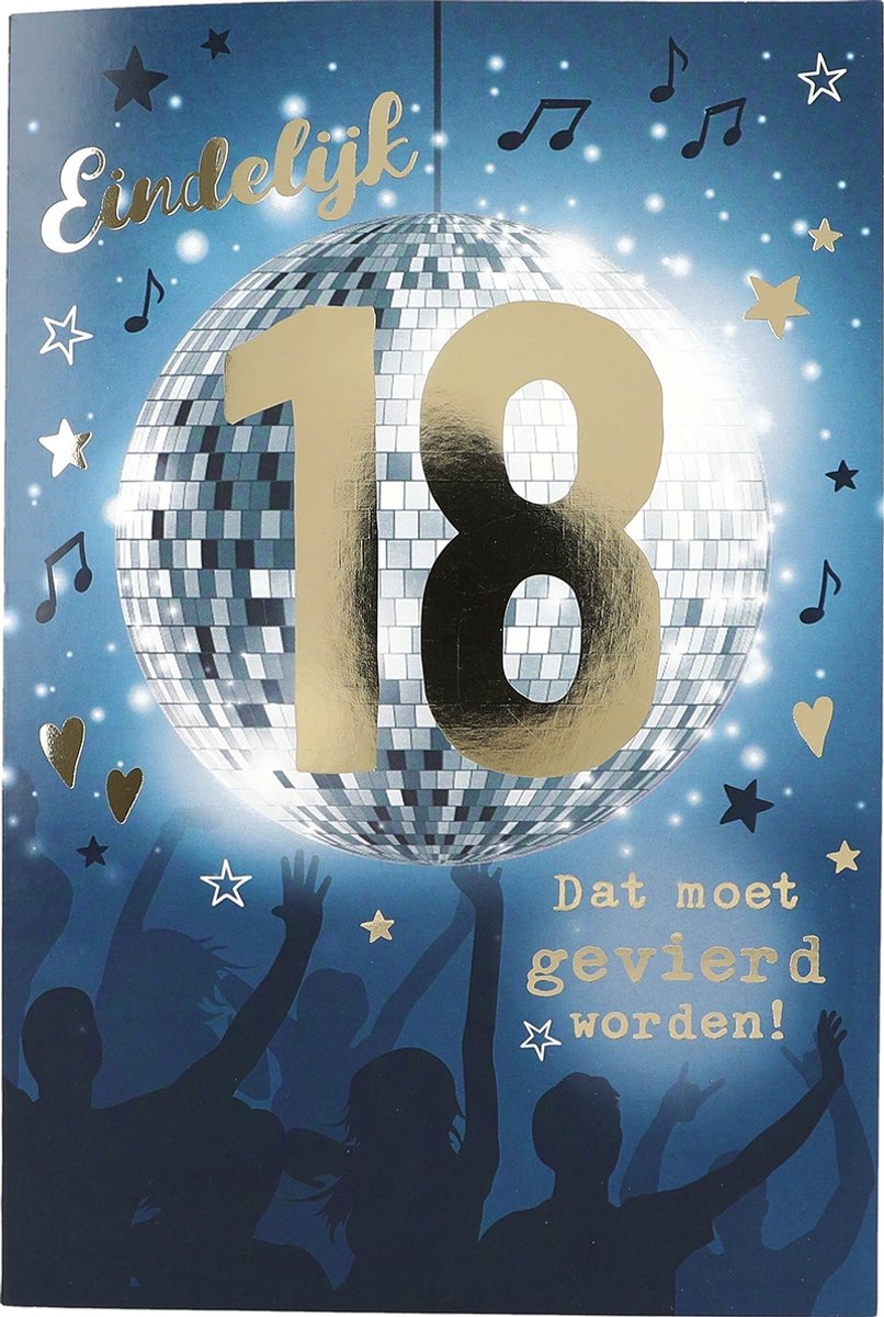 Depesche cadeau 18 jaar verjaardag feest decoratie.