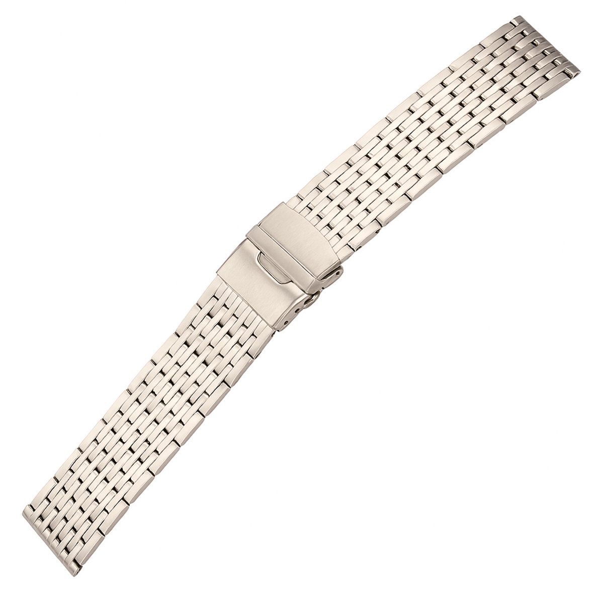 Horlogeband Metaal Ambassador Staal Mat - 24mm