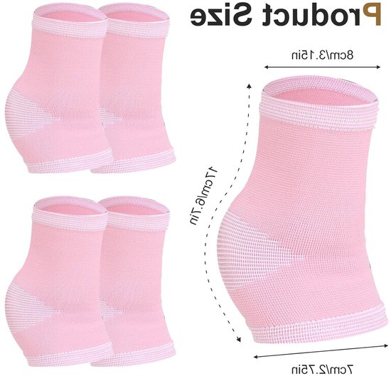 Professionele Enkelbandages voor Kinderen - 2 Paar Ademend en Elastisch - Geschikt voor 5-10 Jaar - Unisex in Roze, Ondersteuning en Comfort — afbeelding 5