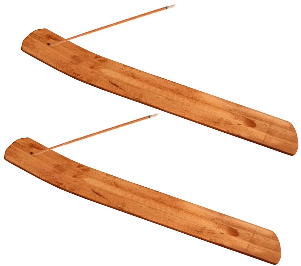 Allecto - Wierookstokjesrek - Houten Wierookhouder - Voor Meditatie en Ontspanning - 2 Stuks - Natuurlijke Geur - Woondecoratie
