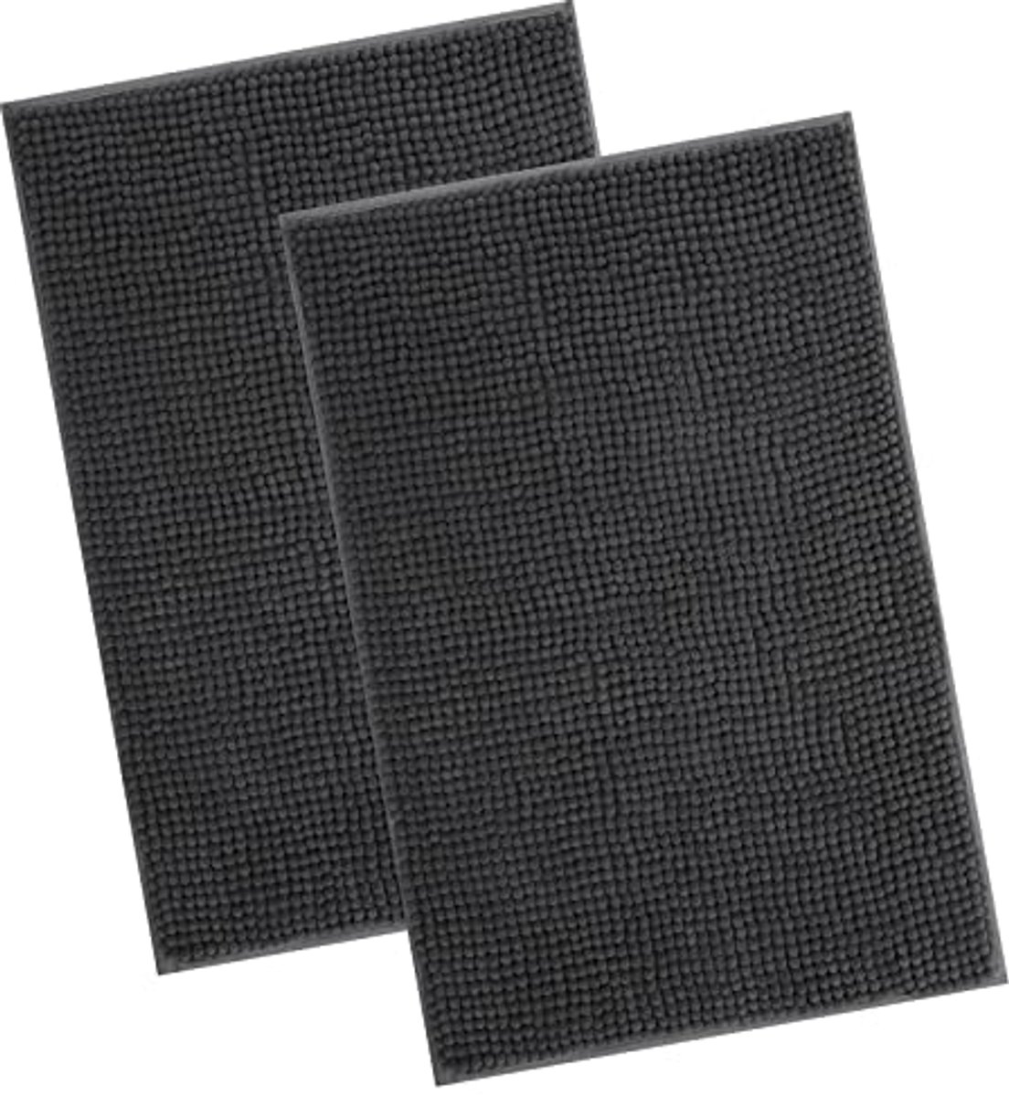 Homaxy -Badkamermat - Absorberende badmat - Douchemat - TPR antislipmat - donkergrijs - extra zwaar