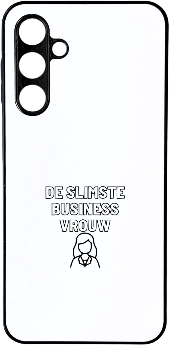 Hacebo® - De slimste businessvrouw telefoonhoesje - Zakenvrouw - Familie vrienden - telefoonhoesjes - Cadeau - hoesje geschikt voor Samsung Galaxy A16 (5G)