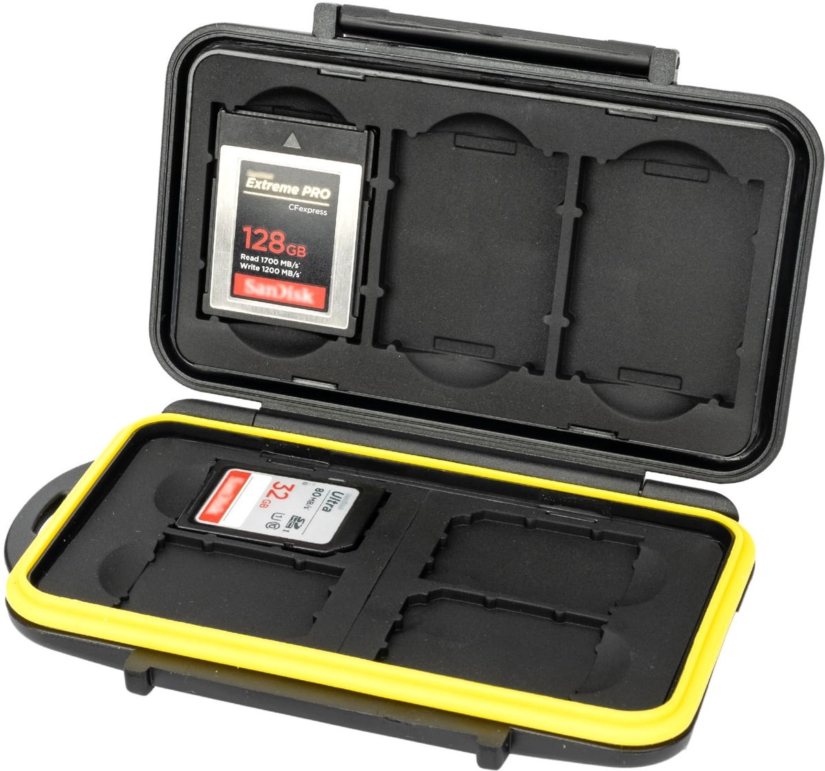 MTTProducts - Geheugenkaartopslag - Waterdichte case - Zwart - SD kaarten - Perfect voor fotograferen - 7 kaarten