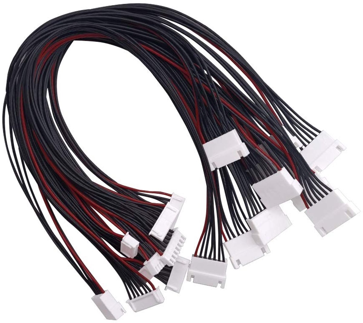 MTTProducts - JST-XH 6S LiPo Accu Balancer - Accu Oplaadkabel - 220mm - Verlengkabel voor RC Drone - Accu Monitoren - Geschikt voor Quadcopter
