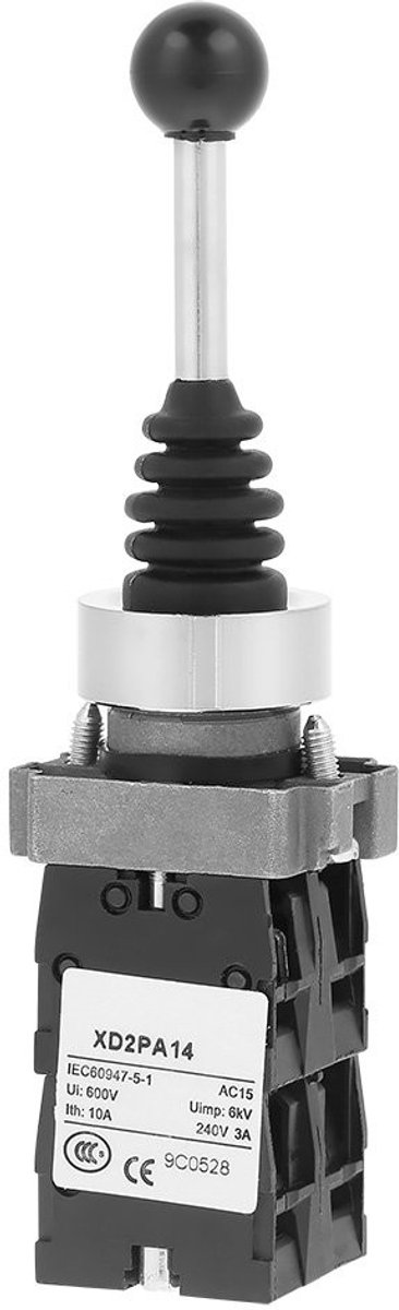 Allecto - Joystick Switch - 4 Positie Locking Joystick - Betrouwbaar voor Industrie - Compact formaat - Precisie bediening - Hoogwaardige kwaliteit...
