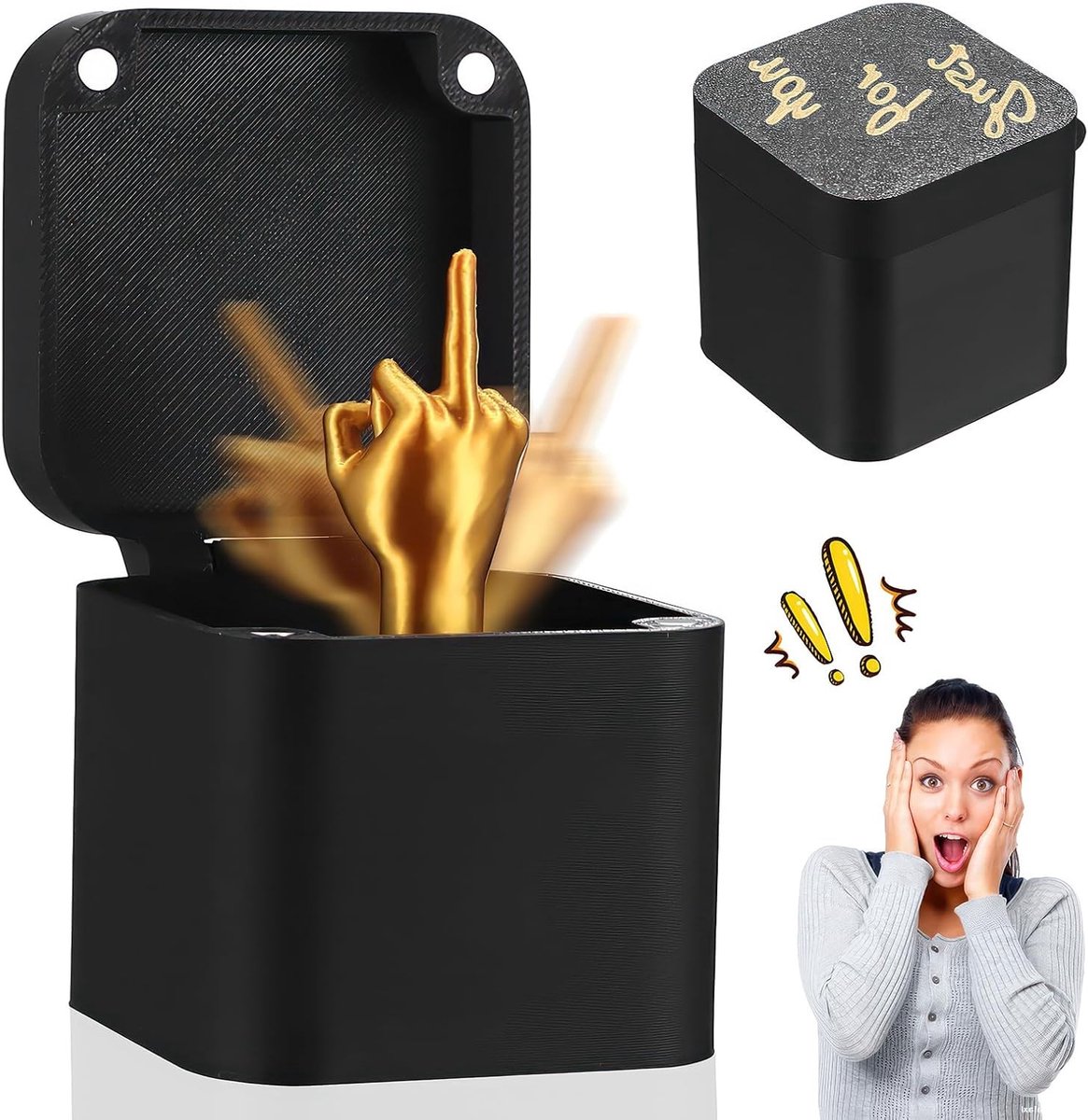 Verrassingsdoos met middelvinger - Grappige cadeaus, gags voor Secret Santa en unieke geschenken voor volwassenen