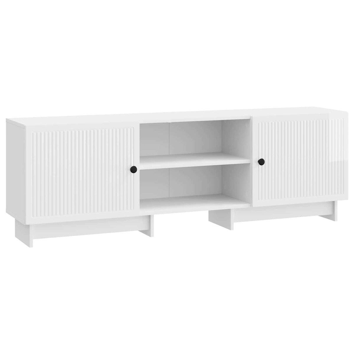 vidaXL - TV - Kast - Hoogglans - Wit - 150 - x - 31 - x - 50 - cm - Geconstrueerd - hout