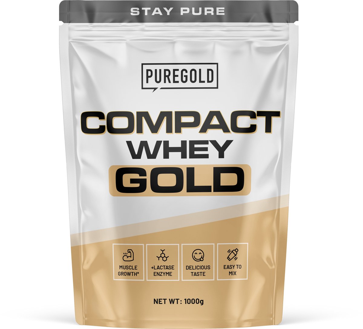 Pure Gold Compact Whey Gold Eiwit Poeder – Wei-eiwit Concentraat – Citroen Cheesecake – 2300g