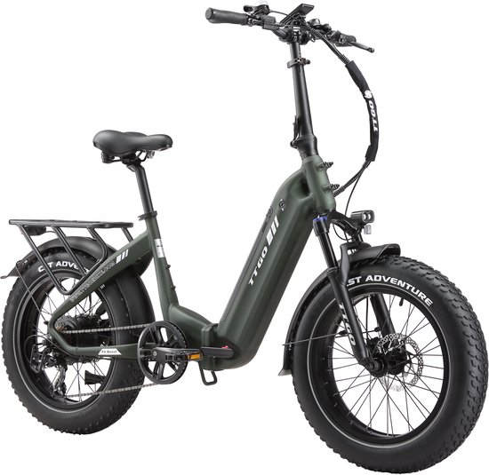 TTGO F6 Bost Opvouwbare Elektrische Fiets - 864Wh Lithium Accu - Actieradius tot 140 km - Hydraulische Schijfremmen - 20×4.0 inch Fatbike Banden - Verende Voorvork met Lock-out - Shimano 7 Versnellingen - Elektrische Stadsfiets - Groen van TTGO — afbeelding 2