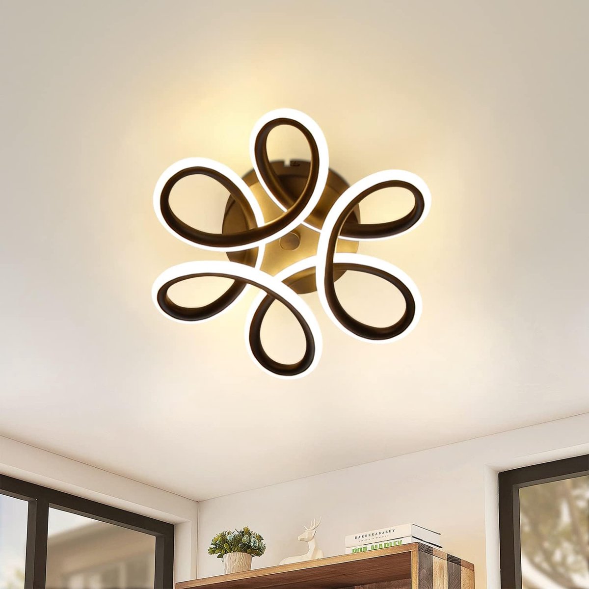Glitzerlife - Plafondlamp - Moderne LED Hoofdverlichting - Led-Plafondlamp Warm Wit - 26 W