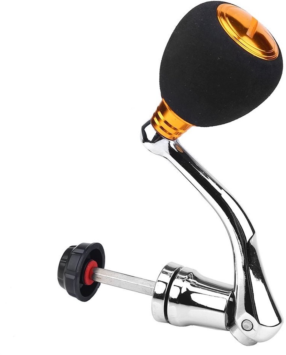 Byshayne - Fishing Reel - Vervangingshandvat - Metaal - Rood - Baitcasting Handle - Geschikt voor series 2000/3000/4000/5000/6000 - Kleur opties: go..