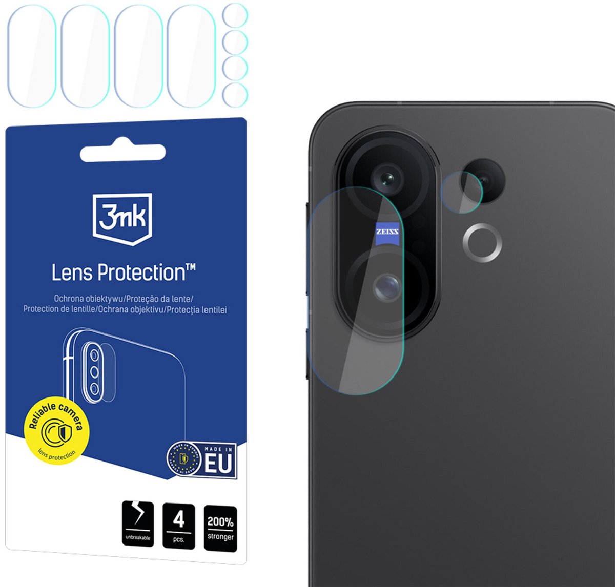3Mk Lensbescherming Voor Vivo X200 Fe, Krasbestendig.