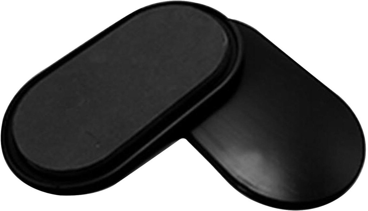Schuifschijven Set - Glijpads Fitness - Core Training - Antislip Stof - 23 x 15 cm - Zwart