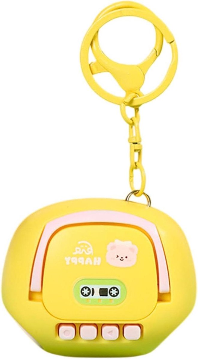Zakrecorder - Mini recorder - Notities maken - Sleutelhanger ontwerp - 6 x 46 cm - Zwart