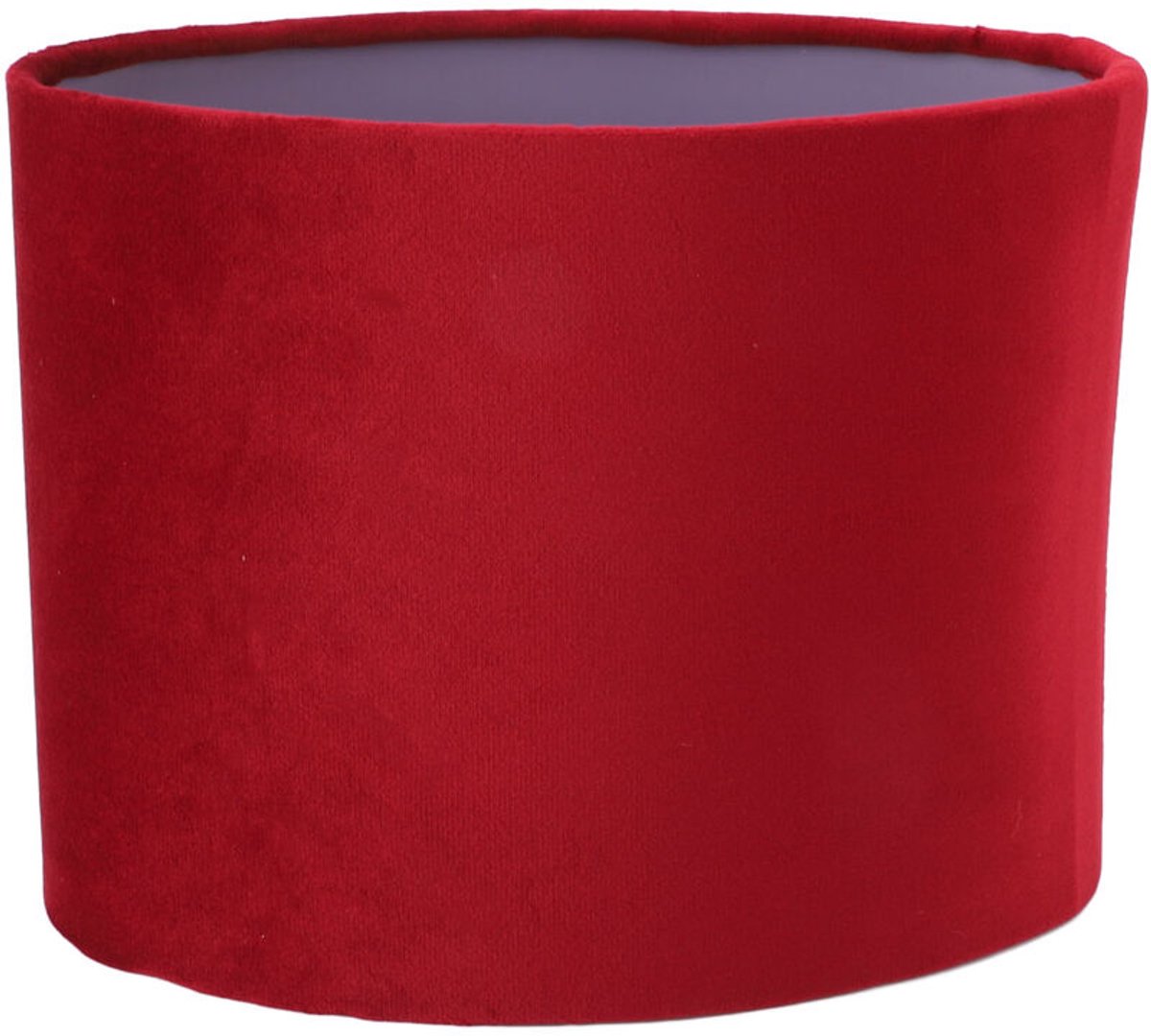 Ovale stoffen lampenkap, E27/E14 fitting, universeel type, kan gebruikt worden als tafel- of vloerlamp, bordeauxrood.