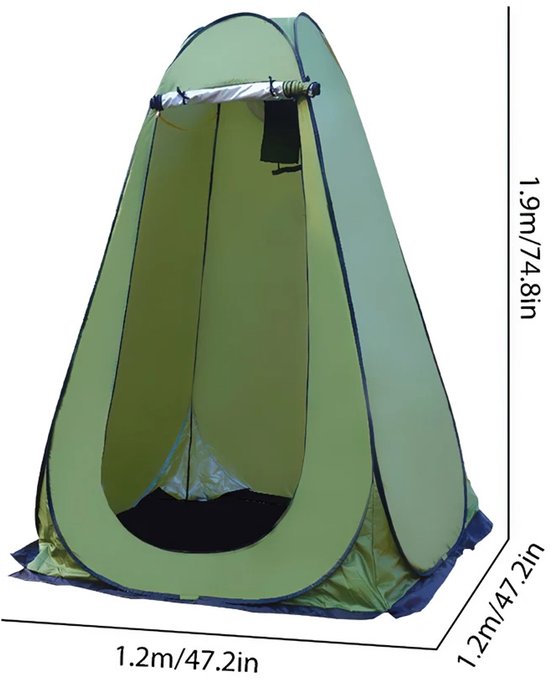 Novari - Tent - Omkleedtent - Douche tent omkleedtent - wc tent - Pop up tent - Pop up tent waterdicht - Toilettent - Camouflage — afbeelding 2