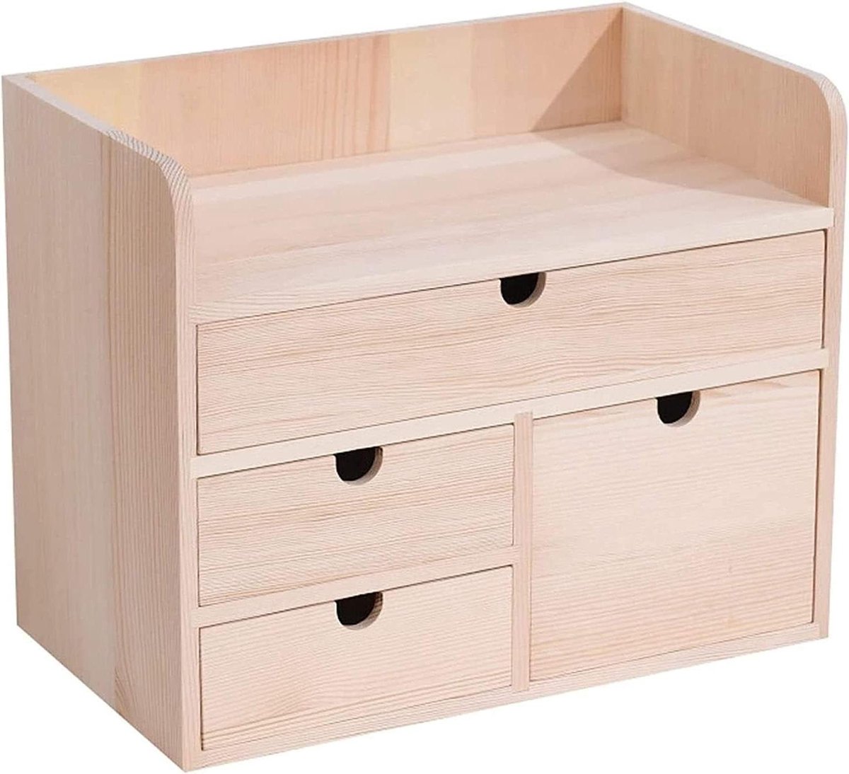 Bureau Boekenkast - Opbergrek - Ruimte Organiseren - 4 Lagen Ontwerp - 35 x 35 x 28 cm - V