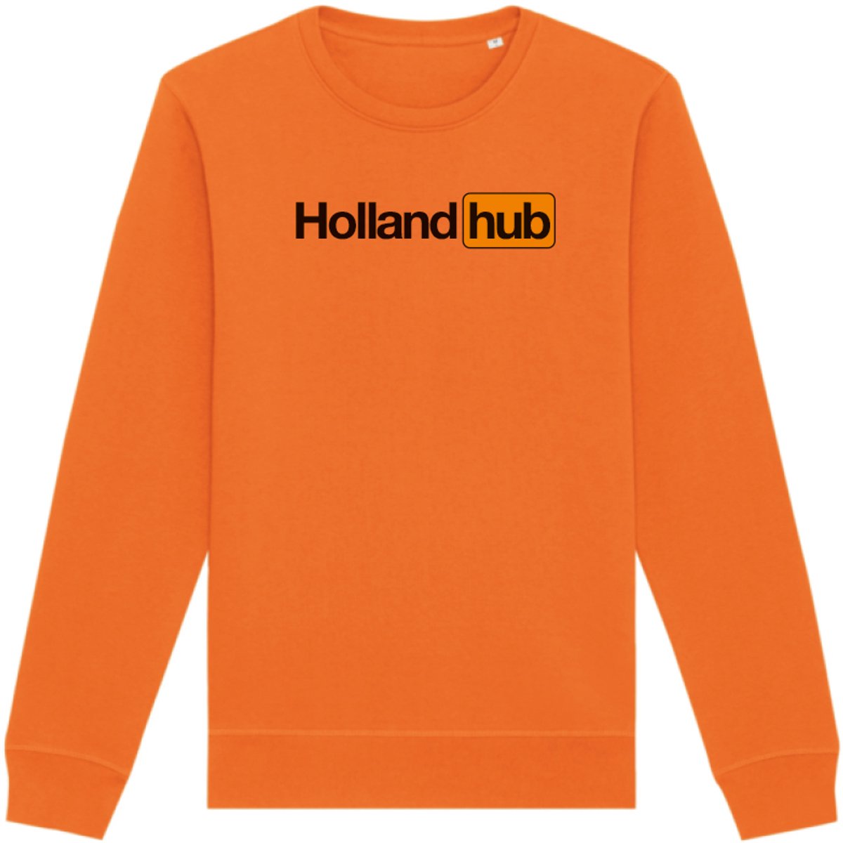 Sweater oranje S - Holland hub - soBAD. - Koningsdag - Oranje t-shirt dames - Oranje t-shirt heren - voetbal - Unisex