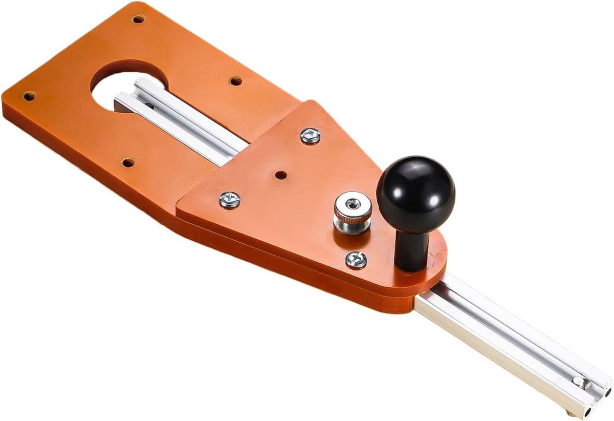 Cirkel Snijmal - Router Jig - Houtbewerking Precisie - Ergonomische Balgreep - Verstelbare Radius - Zilverkleurig