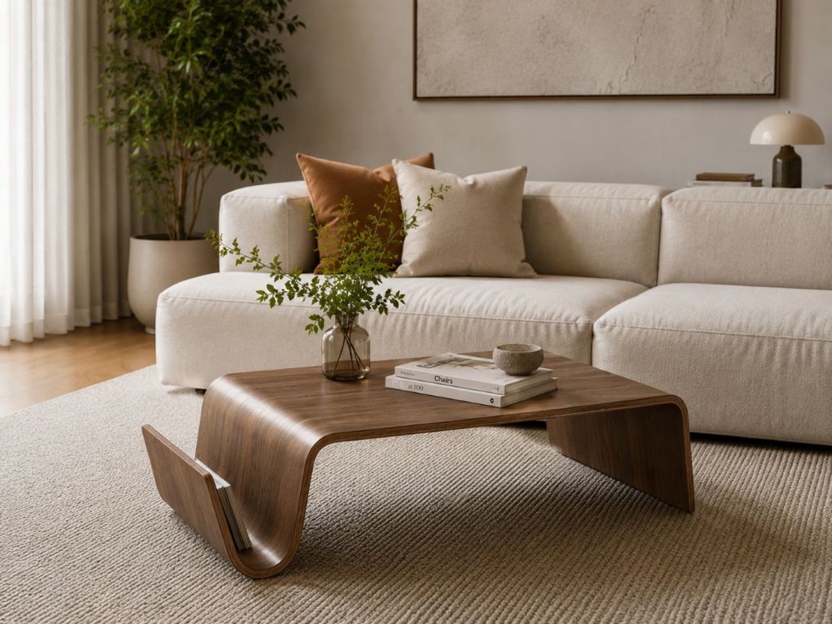 Scando salontafel - Coffee table - Walnoot hout - Design