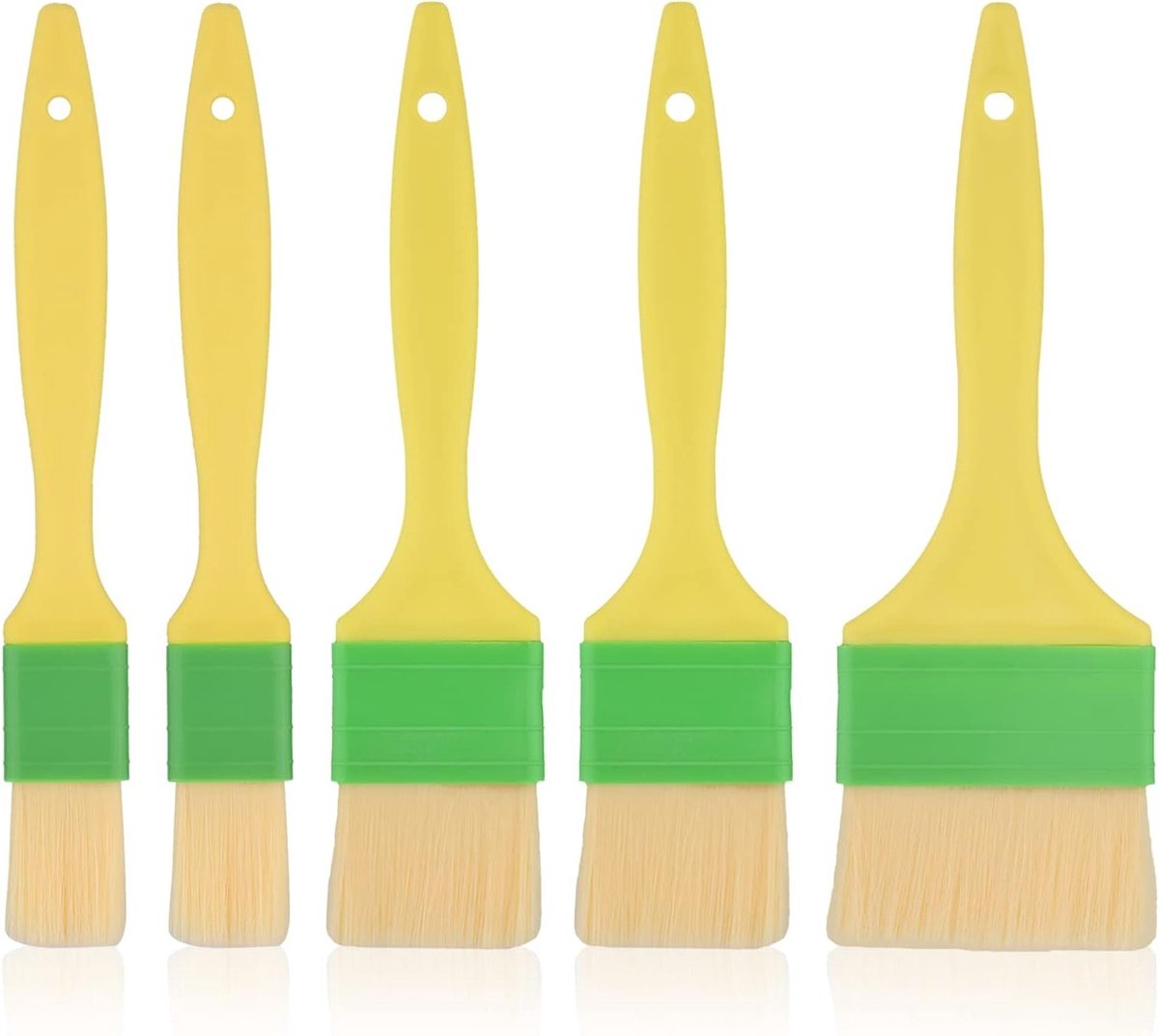 Multifunctionele Basting Brush Set van 5 Stuks voor Olie, Boter en Sauzen - Ideaal voor Bakken, BBQ en Keukenaccessoires