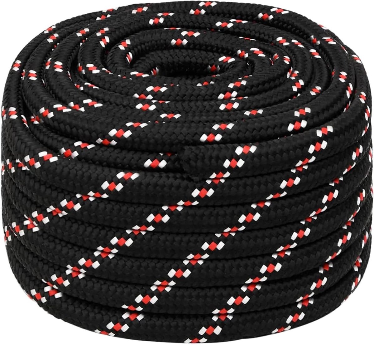 Boottouw - Vastzetkoord - Boot vastzetten - Zeer sterk polypropyleen - 20 mm x 50 m - Zwart