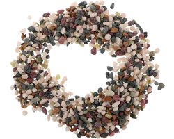 Aquariumsubstraat Grind - Natuurlijk Bodemmateriaal - Aquarium Decoratie - Comfortabele Rustplaats - 3-6 Mm - Multicolor