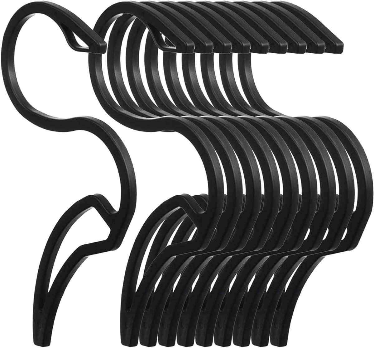 Trui Hanger - Kleding Systeem - Ruimtebesparend Opbergen - S-vormige Haak - 10 Stuks - Wit
