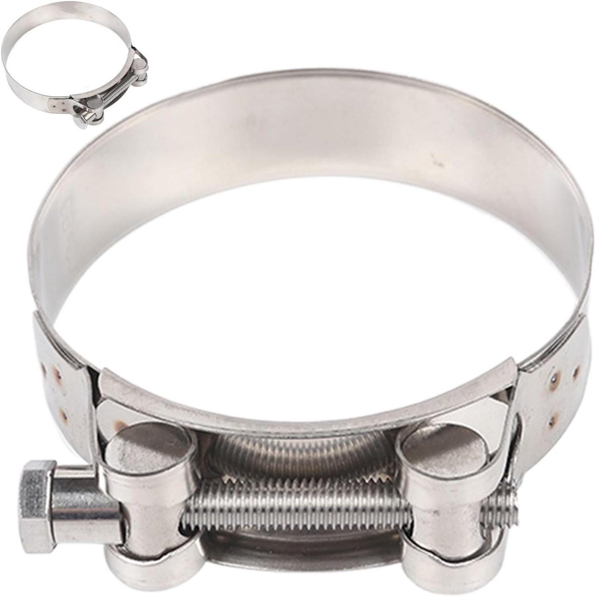 Slangklemmen - Pijpklemmen Brandstofslang - Lekkages Voorkomen - Wormwielmechanisme - 23-25mm - Zilver