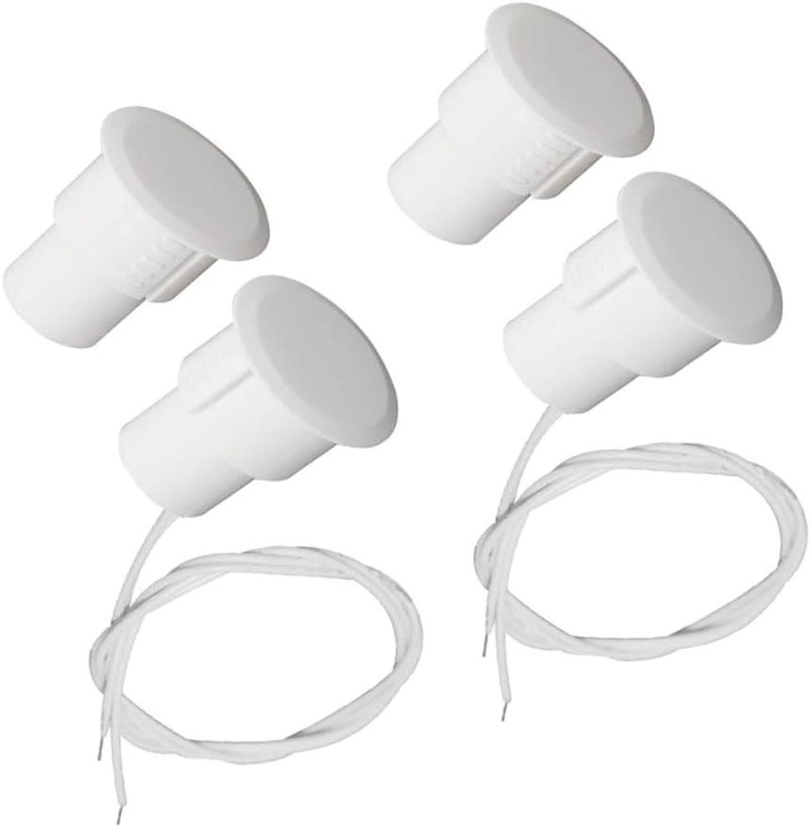 Magnetische Schakelaars - Deur Contacten - Beveiliging Huis - Normaal Gesloten NC - 2 Sets - Wit